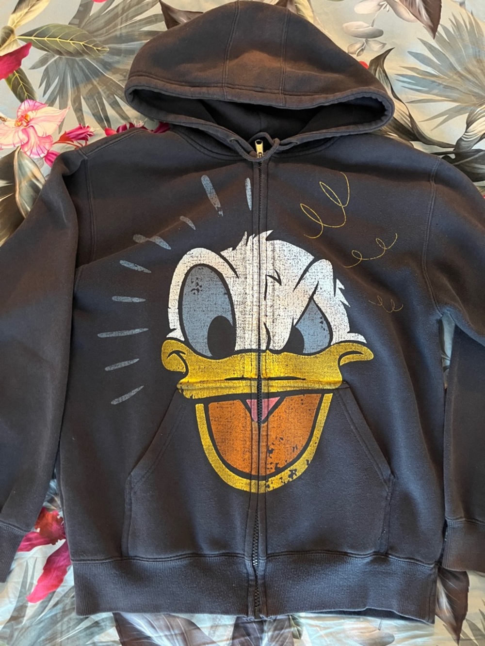 Donald Duck Navy Zip-Up Hoodie
